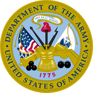U.S. Army seal.